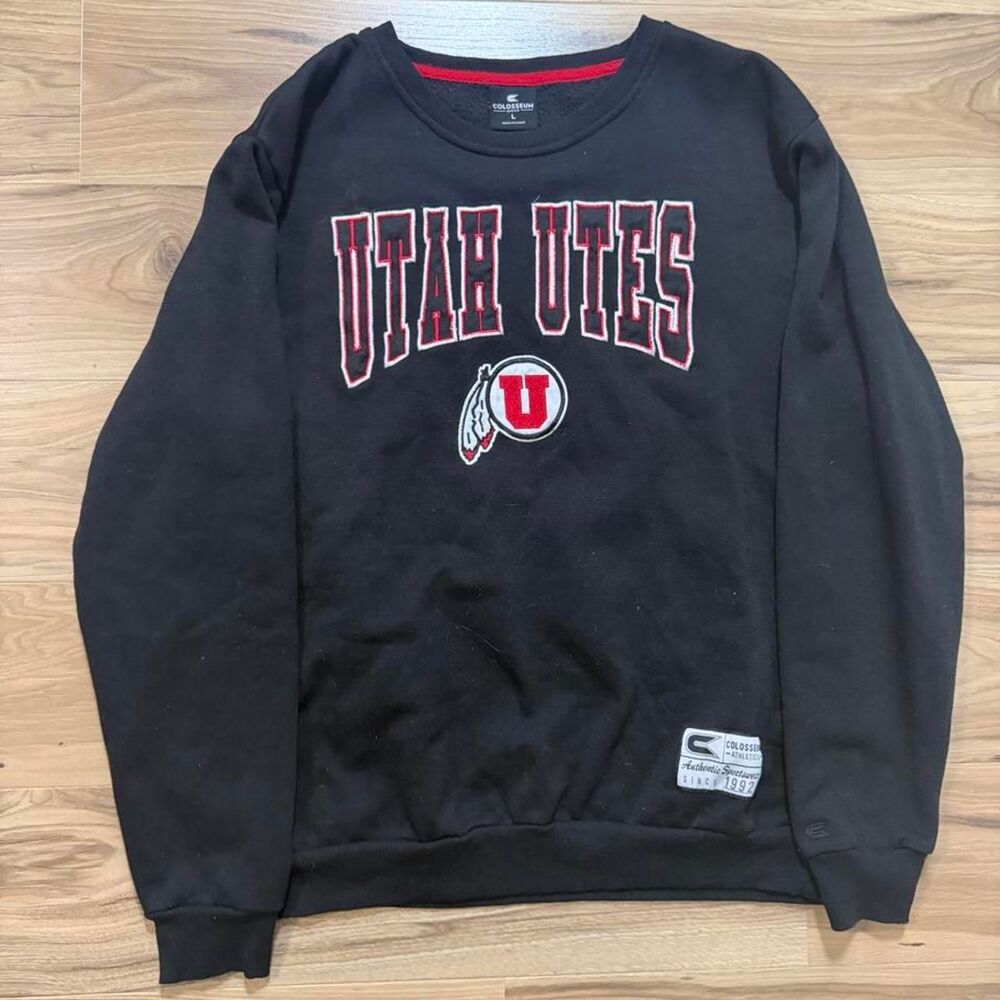 Y2K Utah Utes Crewneck Sweatshirt college sports Size large